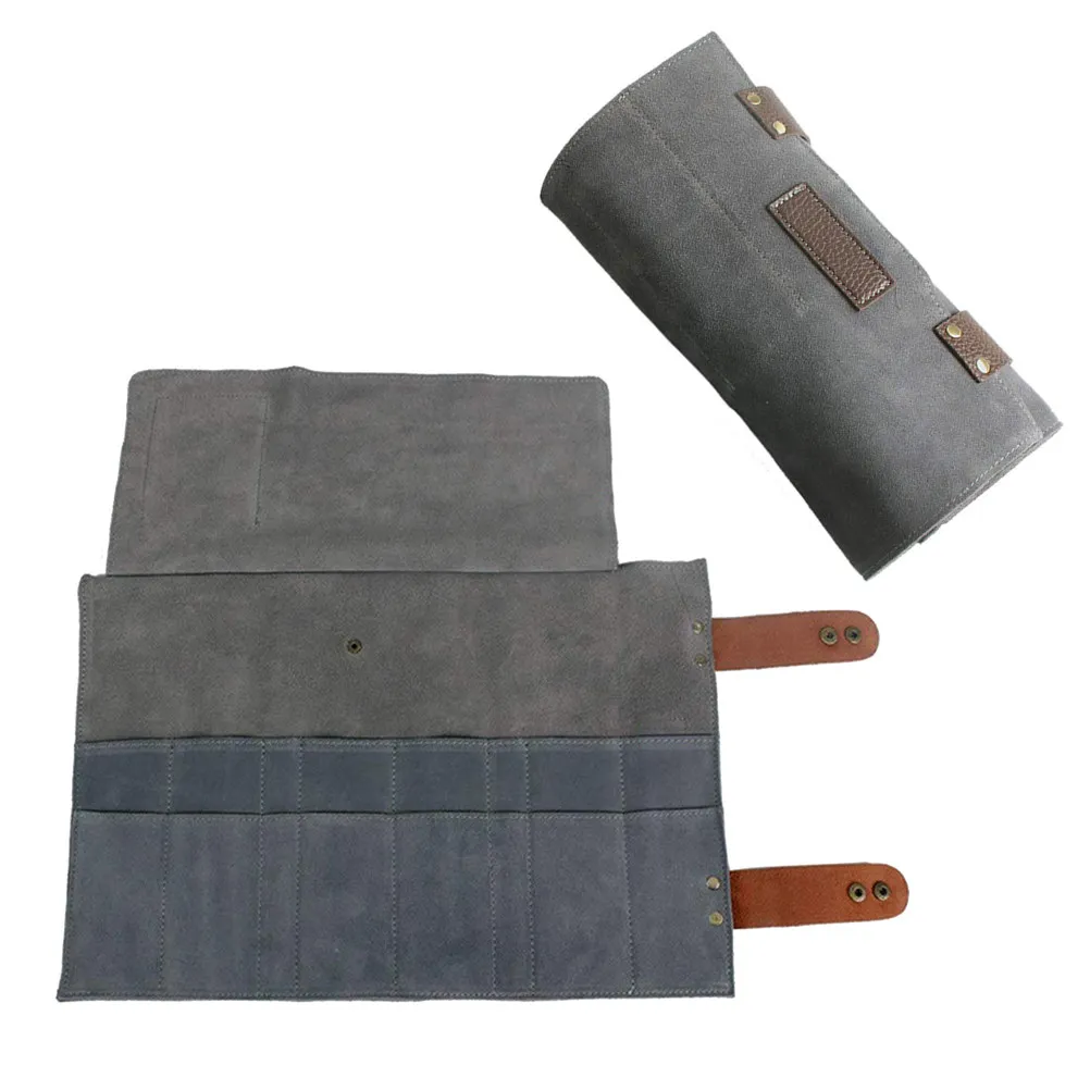 

1Pcs Barber Tools Bag 12 Slots Hairdressing Scissor Comb Rolling Pouch Organizer for Professional Styling