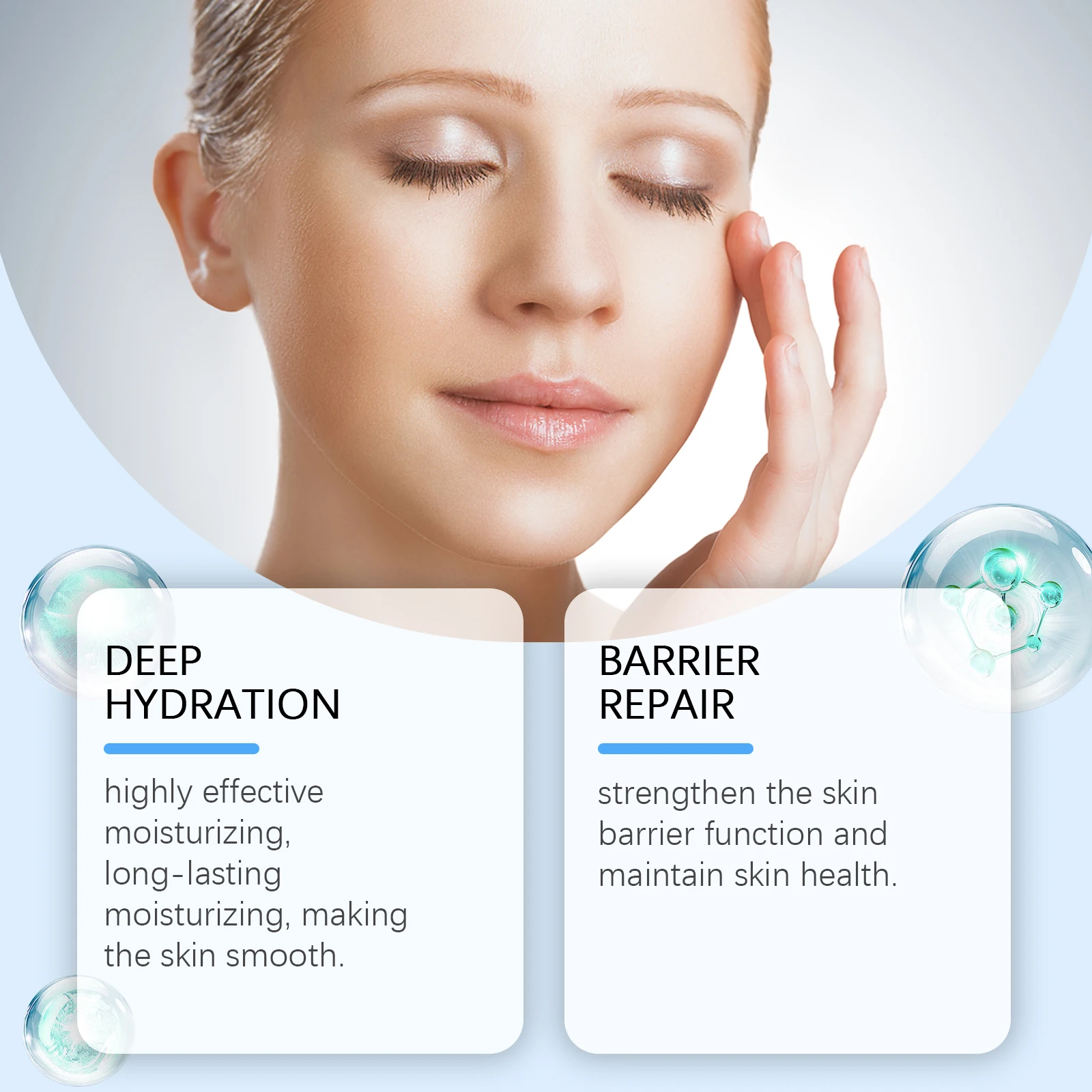 Soro facial com peptídeo de cobre azul, tratamento antienvelhecimento, ajuda a pele firme, hidratação profunda, cuidados suaves, melhora a textura da pele, iluminar