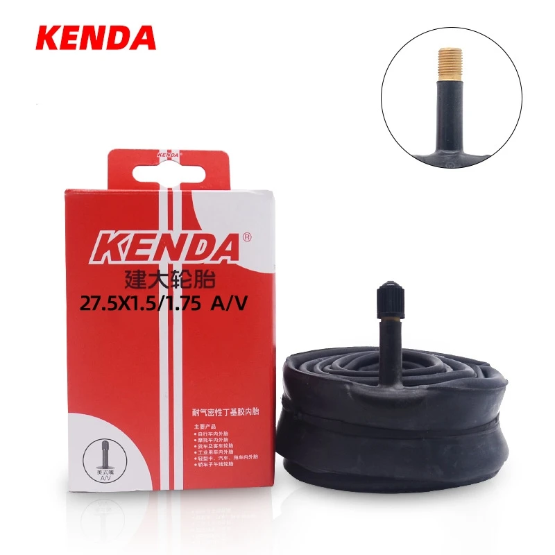 KENDA Bicycle Inner Tube 27.5*1.5/1.75 27.5X1.9/2.125 Schrader Presta Butyl Rubber MTB Road Bike Tube Inner Tyre Bicycle Parts