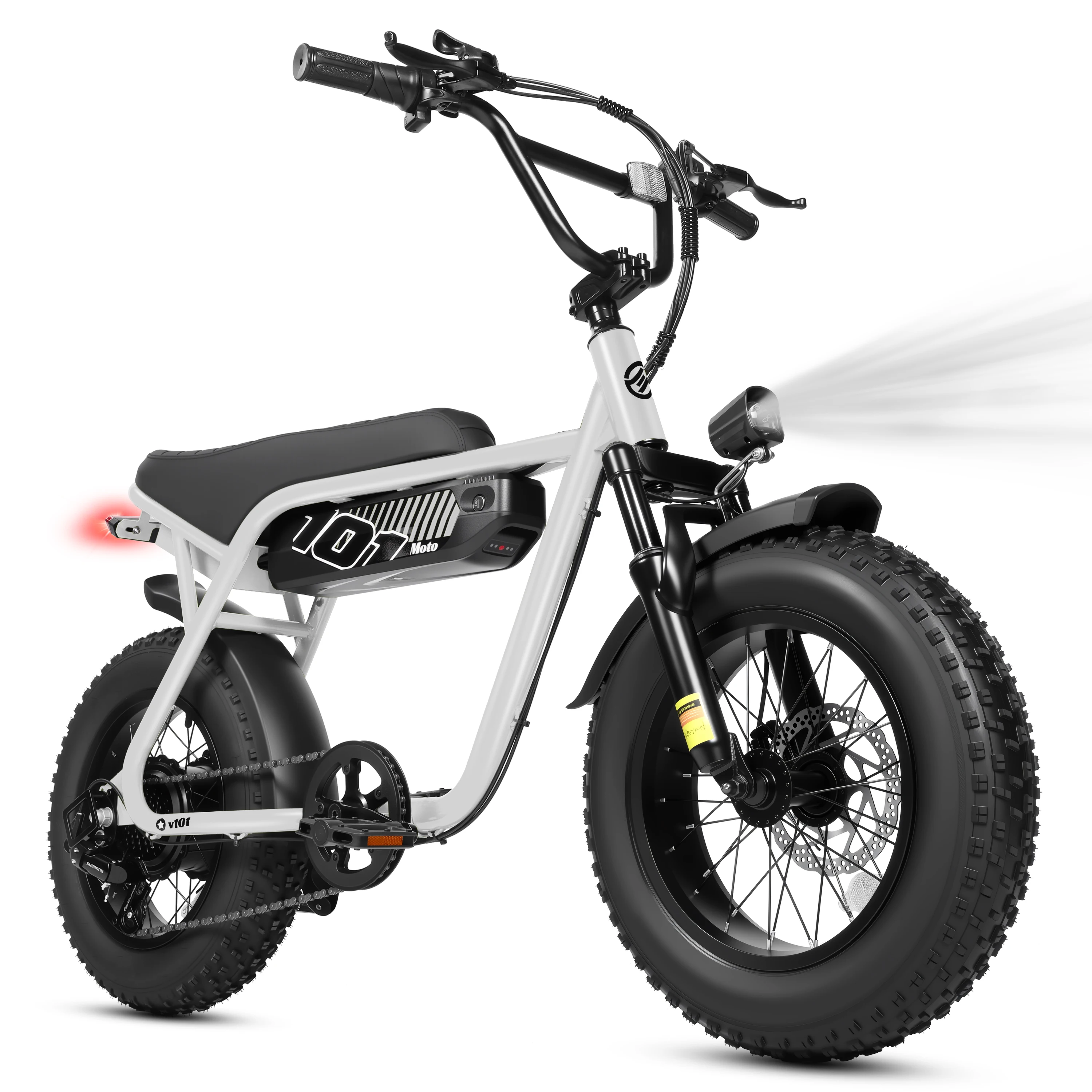 ESKUTE V101 Electric Dirt Bike,16'x4.0 Fat Tire Ebike,Electric Dirt Bike, 28mph, E Bike UL2849, 1 Year Warranty image 8