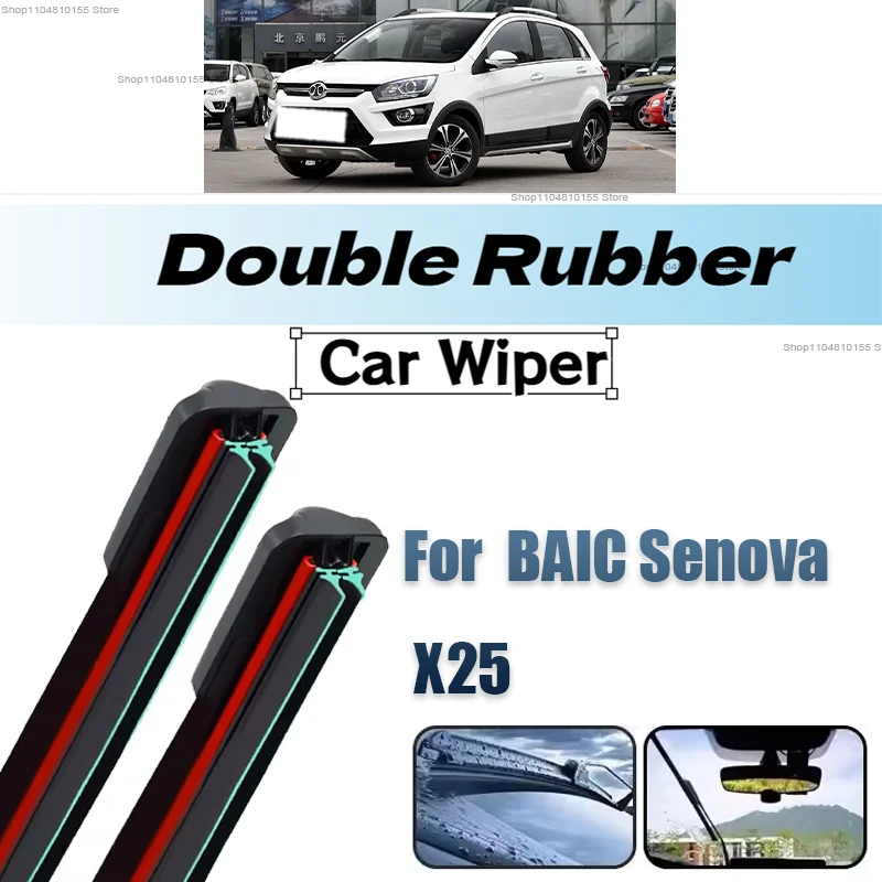 

3PCS Car Wiper for BAIC Senova X25 2017-2019 Front Rear Windshield 2017 2018 2019