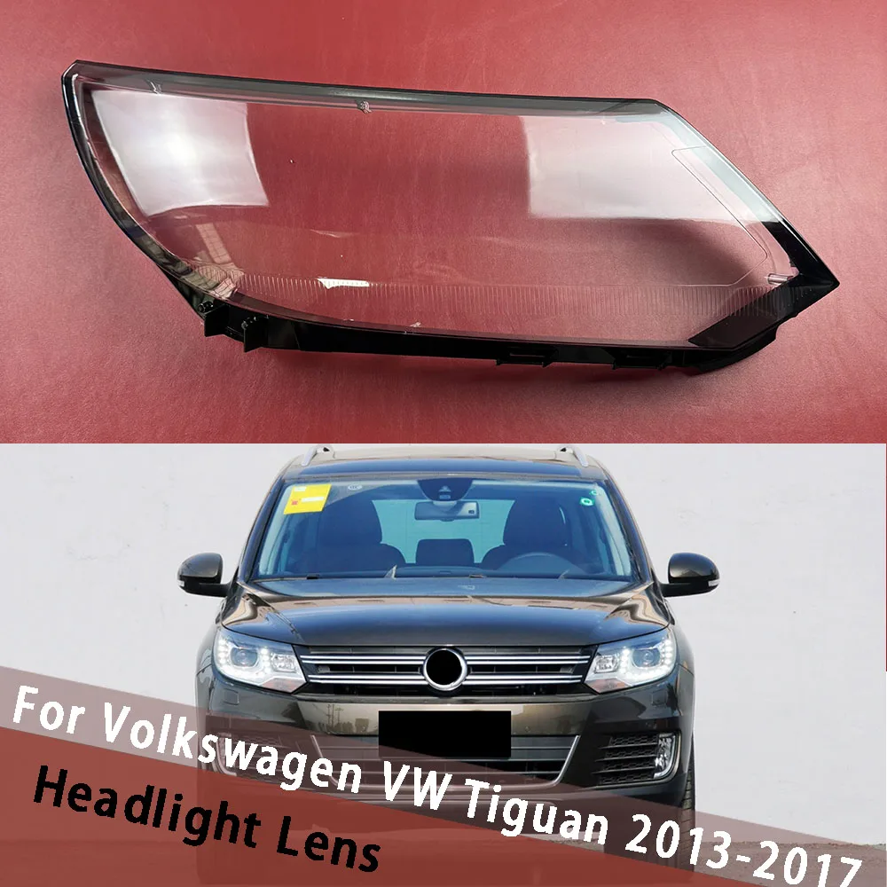 

For Volkswagen VW Tiguan 2013 2014 2015 2016 2017（High）Front Headlamp Cover Headlight Shell Lens Shell Plexiglass Replace Shad