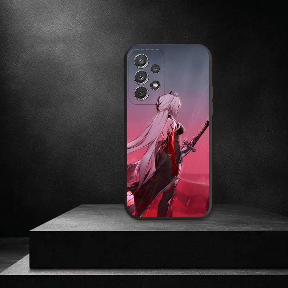 Acheron Honkai Star Rail funda de teléfono para Samsung S 25,24,23,22,30,21,10,9,Ultra,Plus,Lite,FE,4,5G funda blanda negra