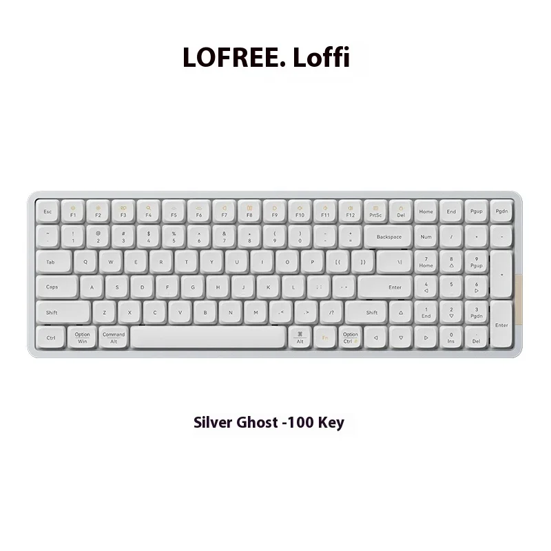 

Lofree 100keys Mechanical Keyboard Wireless Bluetooth Mac Tablet For Apple Computer Ipad Games Office Multi-Scene Universal