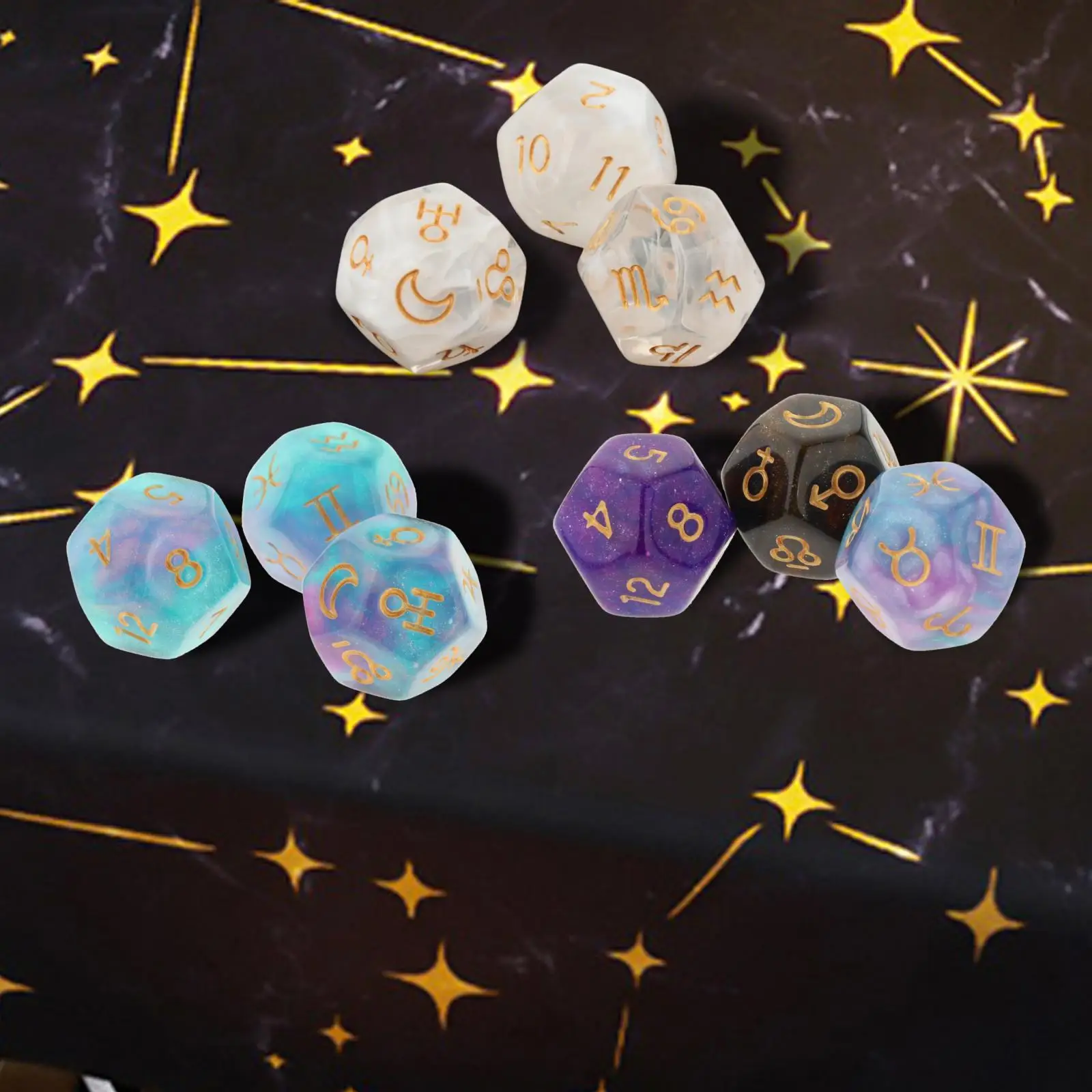 Dice DND RPG Nebula Dice Set Role Playing Games Polyhedral Dice Set