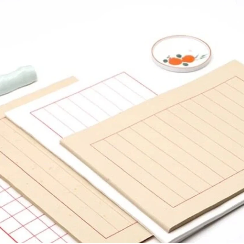 Semi-Raw Xuan Paper Blank Ancient Letter Paper Regular Script Calligraphy Special Writing Rice Paper for Chinese Brush Creation