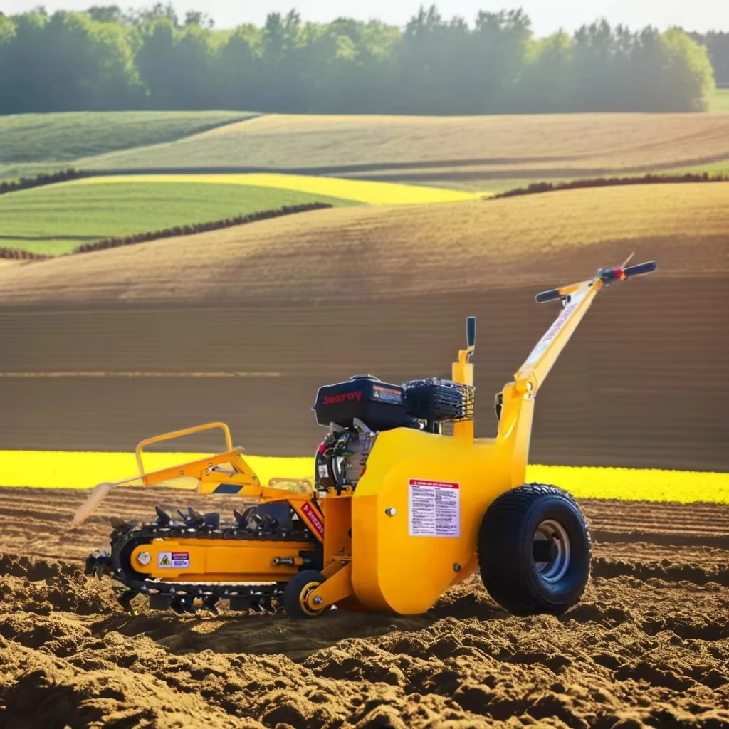Hand-held Trencher Small Pipe Trencher Cable Pipeline Chain Trencher Machine Ditcher Chainsaw Engine New Product 2020 Provided