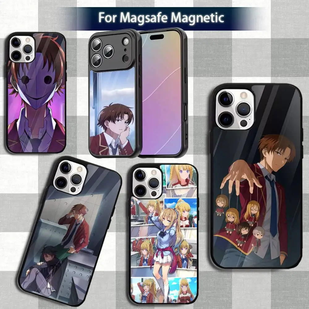 Funda de teléfono Classroom Of T-The Elite-es para iPhone 13,12,15,17,11,16,14,Pro,Max,Plus,Mini,Magsafe,funda de carga inalámbrica magnética