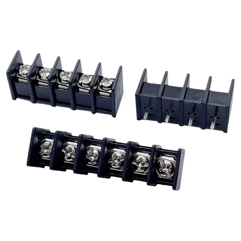 5Pcs fence type terminal block KF25C-7.62MM middle pin 2/3/4/5/6/~ 10P crimping seat