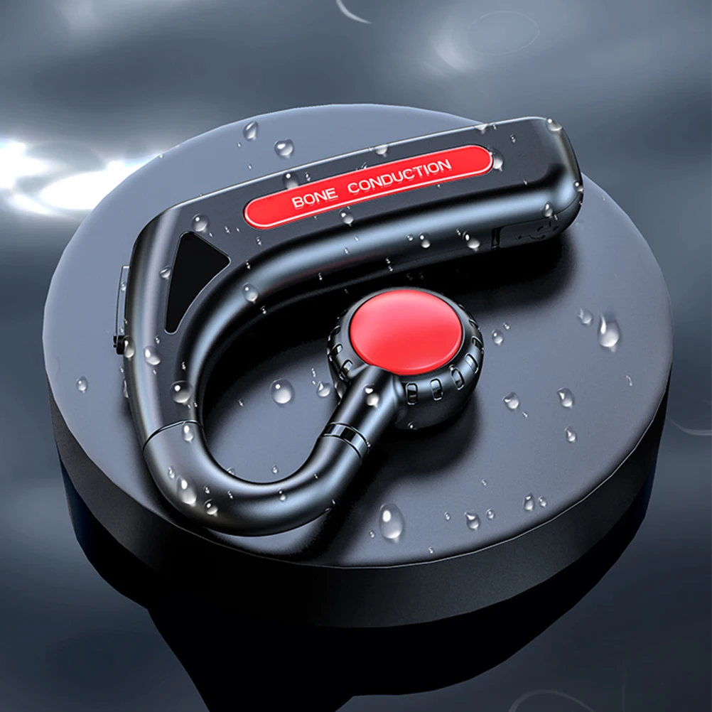 

Bone Conduction Headset Wireless Earbuds for Running Yoga Fitness Sports Earphones Adjustable Ear Hooks Breathable