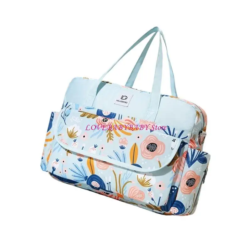 حقيبة سفر متعددة الاستخدامات مع أحزمة كتف مريحة حقيبة الأمومة الأنيقة 4XBC