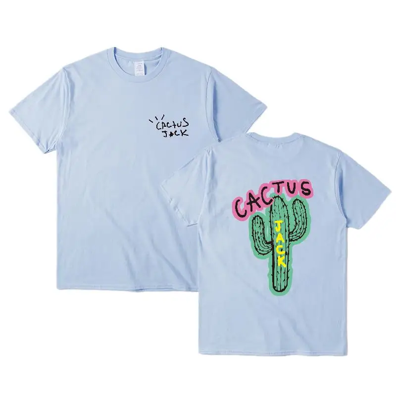 cactus jack luxury Men Cotton T Shirt Hip Hop Men Women Print Couple Lovers Harajuku T-Shirts CACTUS t shirt S-3XL