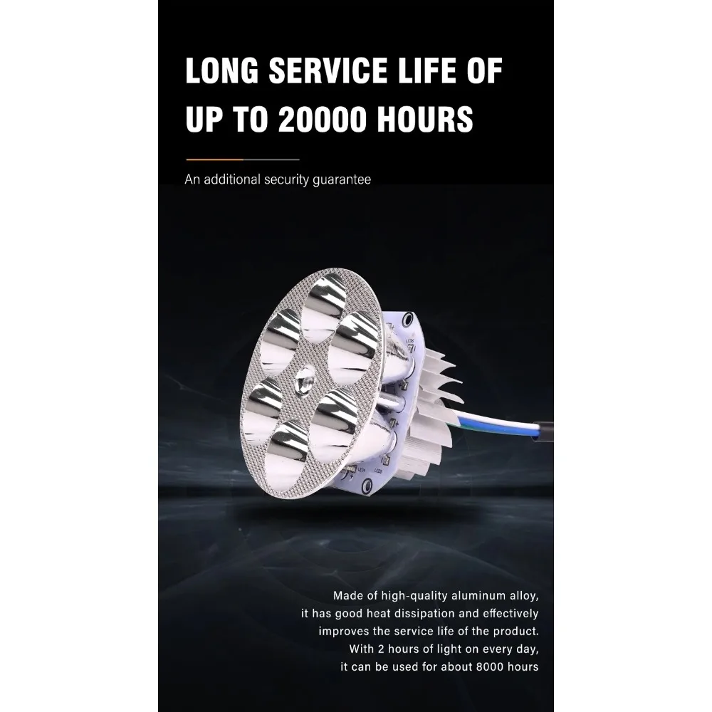 ¡Vea 3X ¡Muy la noche! Luz blanca de 6000K corta a través de la oscuridad: complemento instantáneo para motocicletas, vehículos eléctricos y bicicletas eléctricas.