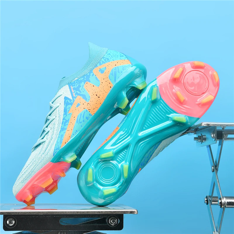 New Men Soccer Shoes Adult Non-Slip Boys Adult Futsal Sport Football Boots Grass Cleats Indoor Ultralight Turf Comfortable image 6