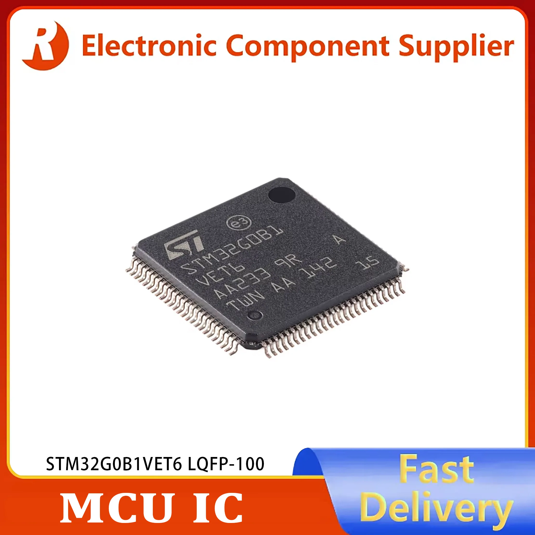 5pcs-1pcs Genuine STM32G0B1VET6 LQFP-100 ARM Cortex-M0+ 32-bit Microcontroller Unit (MCU)