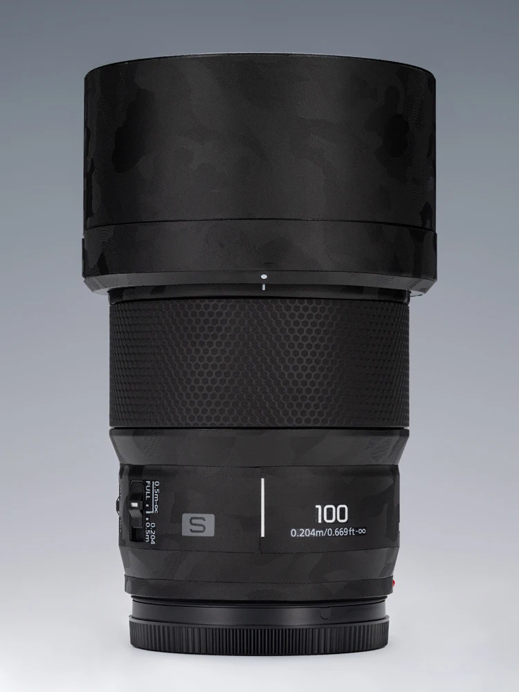 For Panasonic Lumix S 100Mm F2.8 Lens Sticker Protective Skin Sticker Vinyl Wrap Film Anti-Scratch Protector Jas S100 F2.8