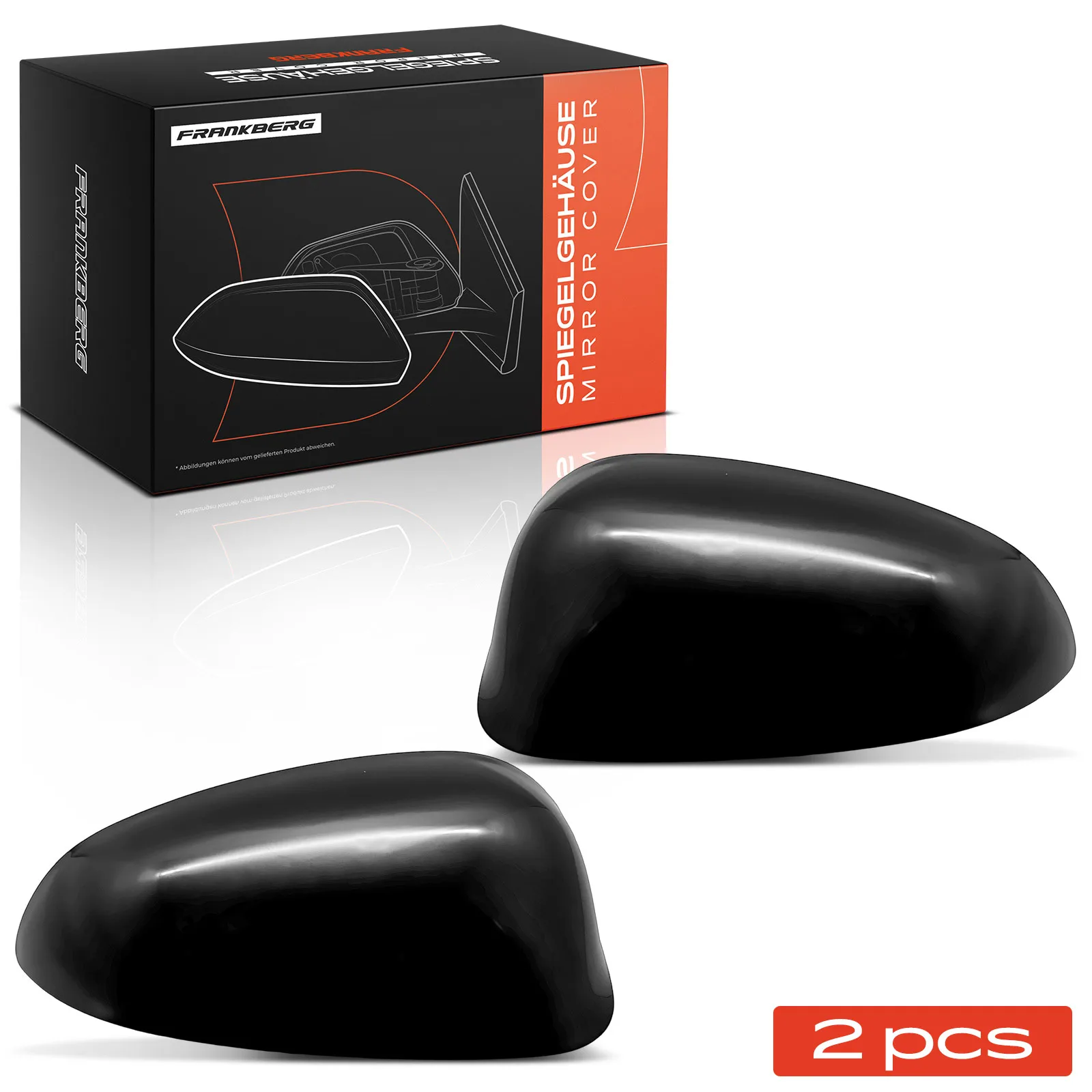 Frankberg 2x Cover Buitenspiegelkap voor Links Rechts voor Fiat Bravo II 198 Croma 194 Lancia 2005-2014 735441464