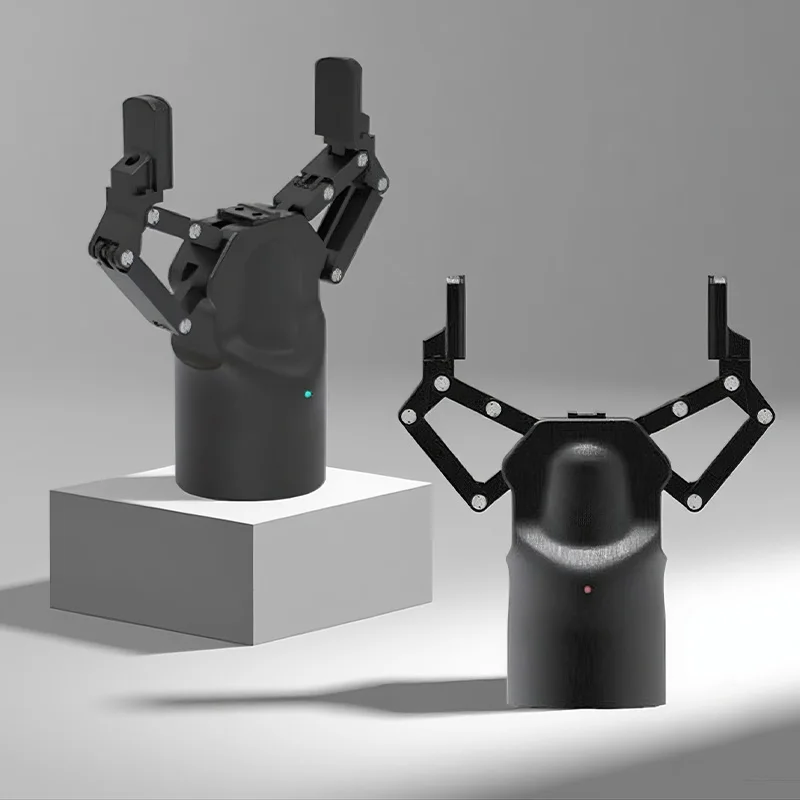 High Precision Two-Finger Servo Electric Gripper with Force Control for CNC and Industrial Robotics