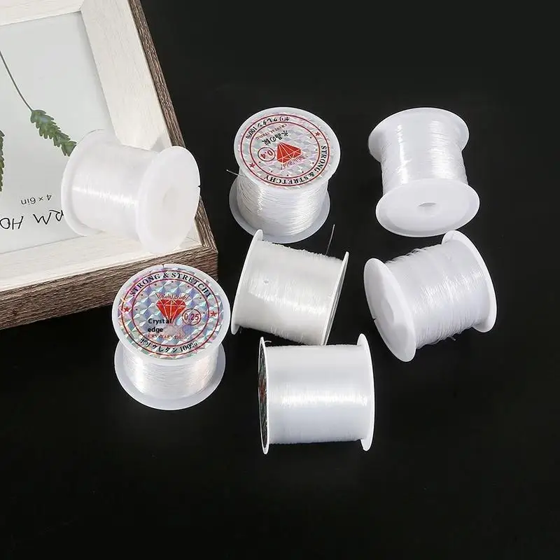 2pcs Transparent Bracelet String Cord For Jewelry Making And Bracelet Necklace Making For Sewing Thread