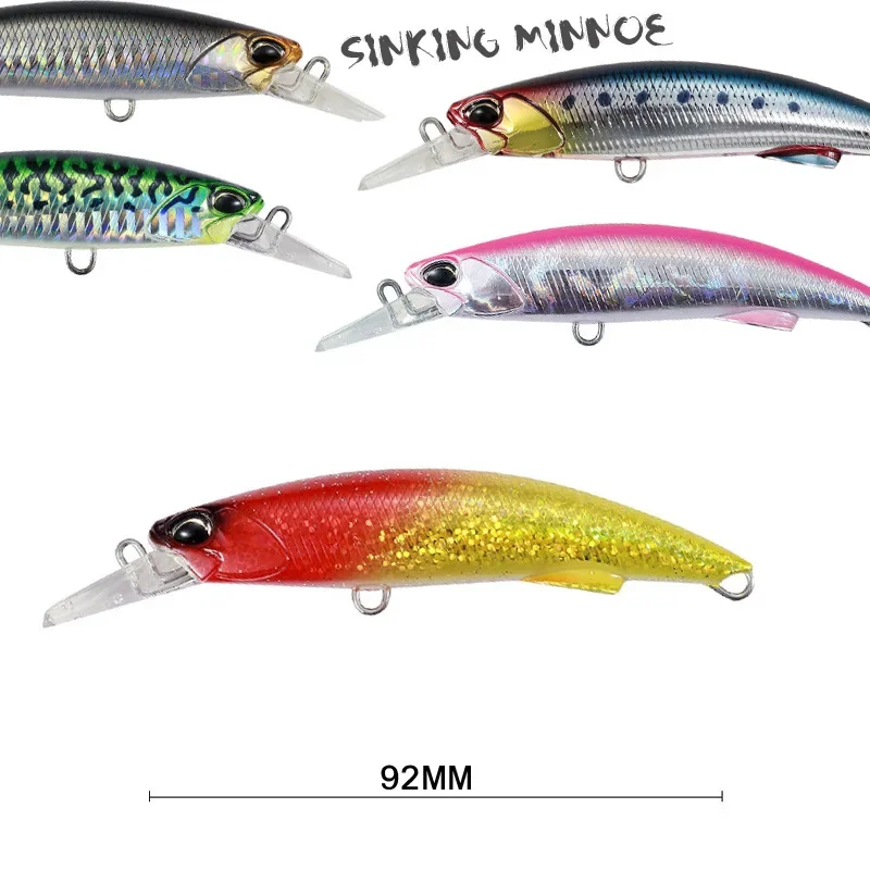 New Arrival 92mm/40g Hard Bait Fishing Lure Minnow for Bass and For Saltwater Freshwater with Lifelike Design To Get Big Fish image 4