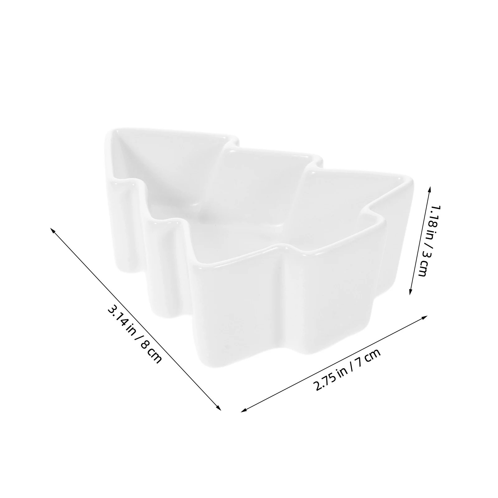 2 قطعة شجرة عيد الميلاد السيراميك صينية للوجبات الخفيفة عطلة طبق تقديم الحلوى احتفالي طبق الجدول صينية عيد الميلاد أطباق حلوى #5