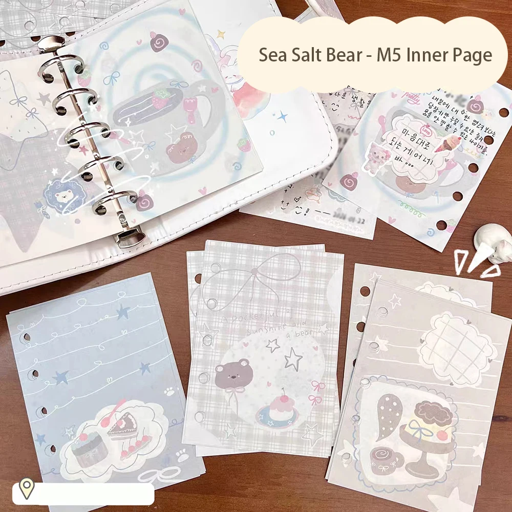 M5 Sea Bear Ersatz-Kernpapier, Wochen- und Monatsplan, Cartoon-Farb-Ersatz-Innenseiten, Loseblatt-Innenseiten – Detail 5