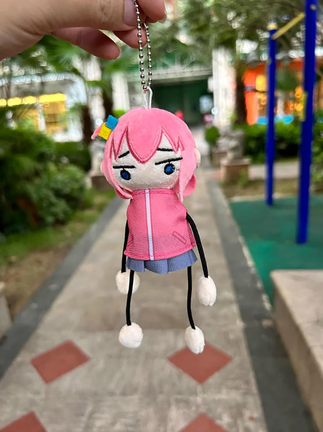10cm Cotton Pendants Cos Anime Bocchi The Rock Hitori Gotou Ryou Yamada Cotton Doll Toys Keychain Pendant Dolls Children's Gifts