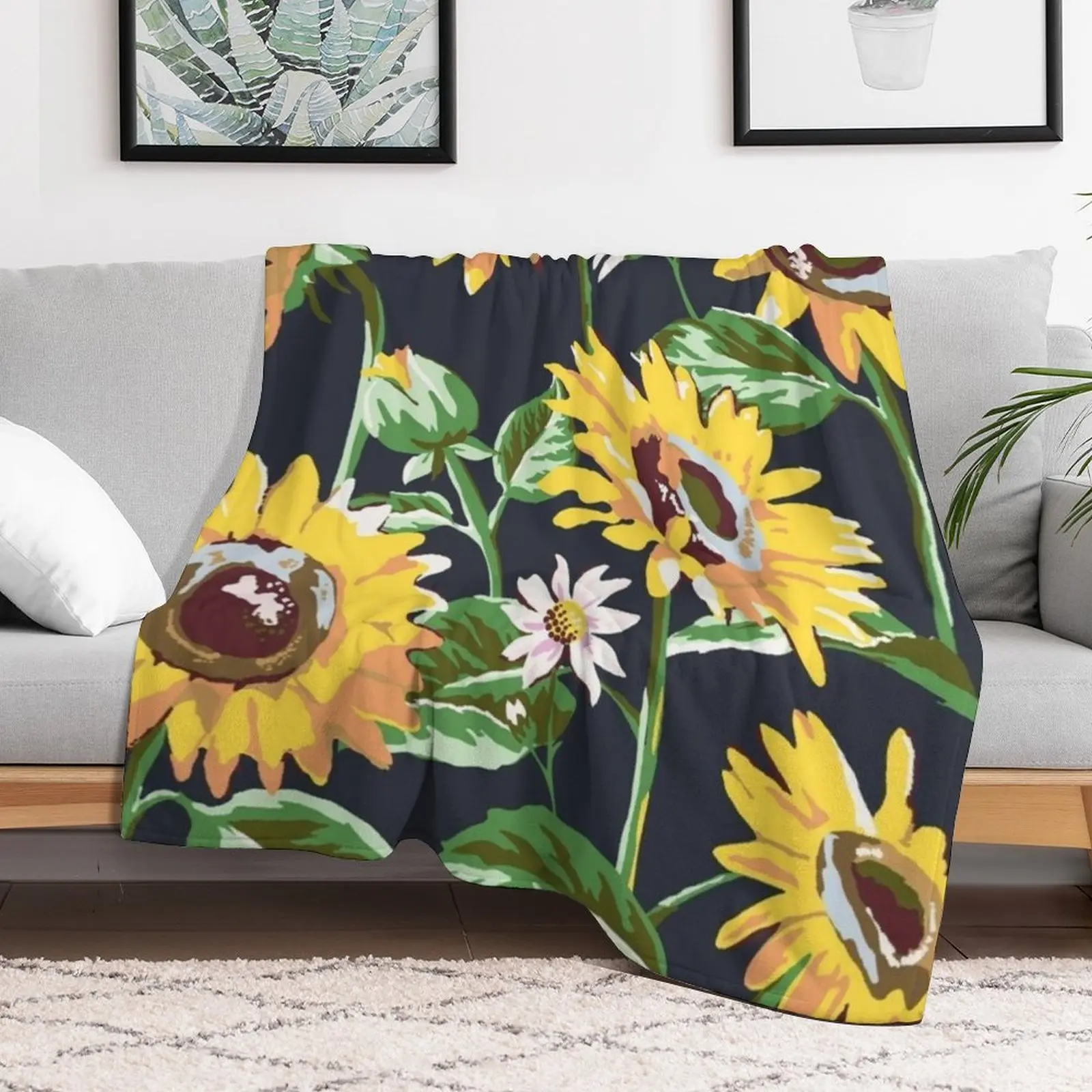 Vera Bradley sunflower Throw Blanket Sofa Quilt Baby Blankets