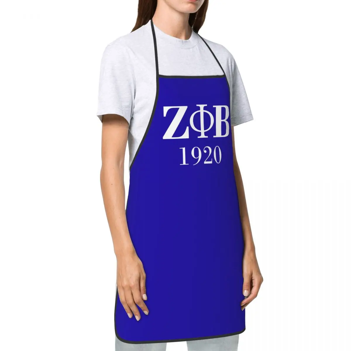 Zeta Phi Beta fartuch dla kobiet mężczyzn afroamerykanów dorosłych Unisex kuchnia kucharz Bib Tablier kuchnia gotowanie pieczenia malowanie