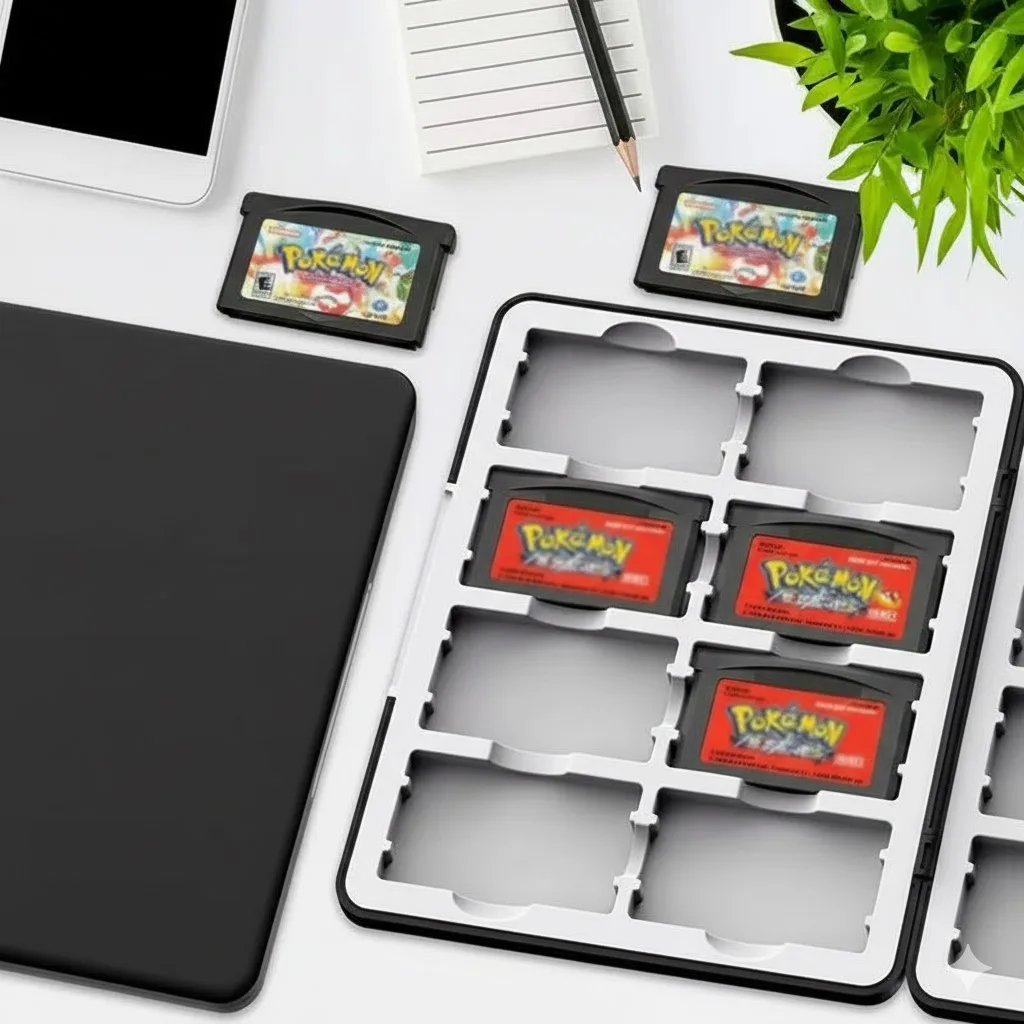 Pudełko do przechowywania kart z grami GBA 16 w 1 - Magnetyczny organizer na kartridże Game Boy Advance — zdjęcie produktu 5
