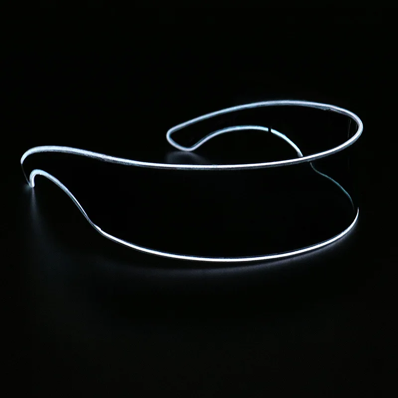 Gafas Cyber Punk con luz LED que brillan en la oscuridad, máscaras para Navidad y Halloween