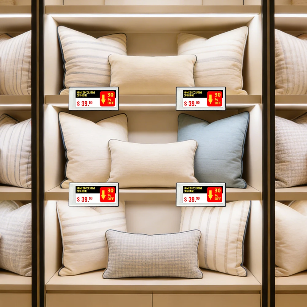4-color-electronic-shelf-label-29-42-black-white-sliver-shell-ultra-thin-nfc-e-paper