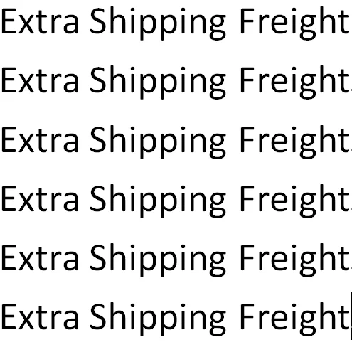 Extra Shipping Freight Link Only No Products