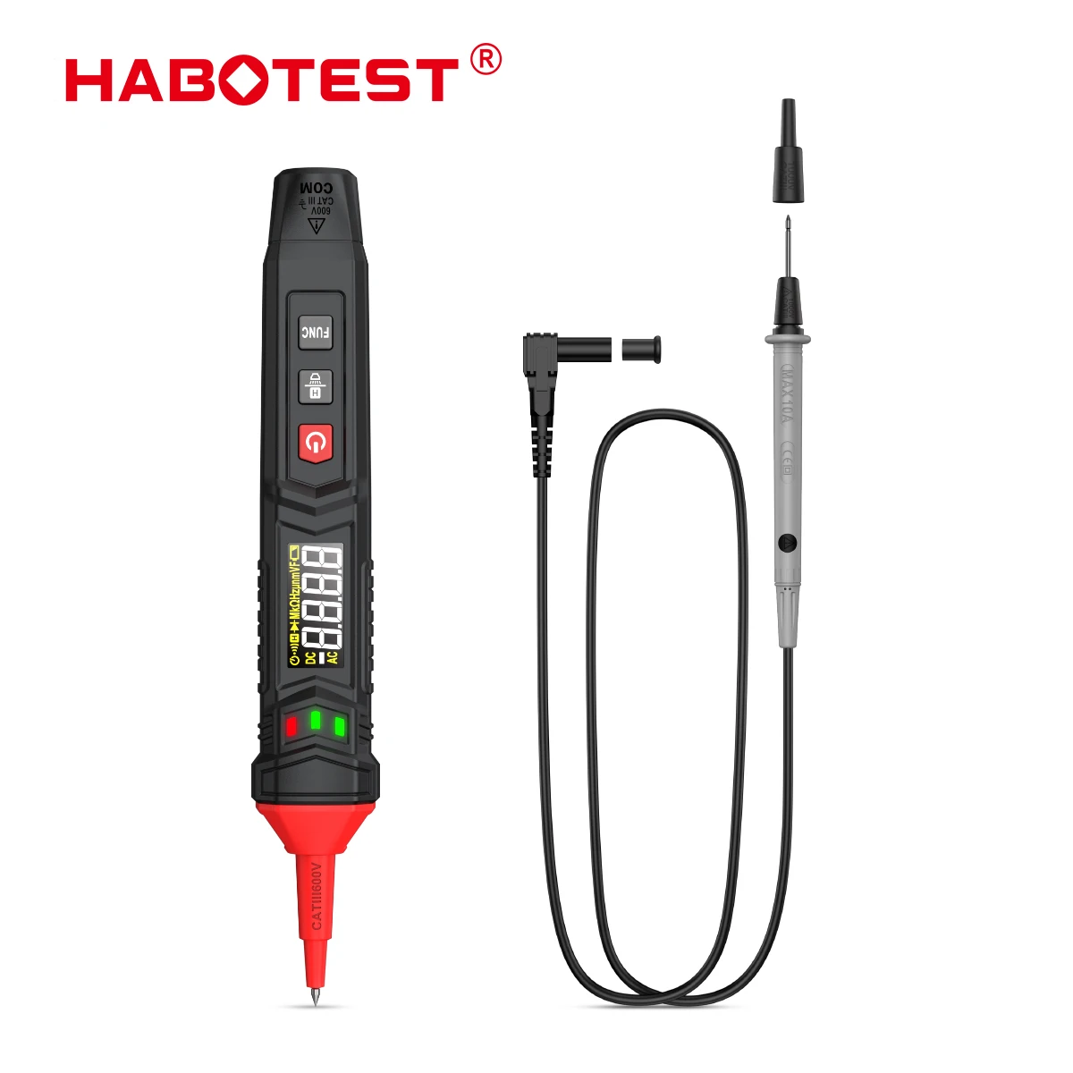 HABOTEST HT121/HT122 Pen Digital Multimeter Tester Auto Range Non Contact Voltage Detector Hz Diode Electrician Test Tool