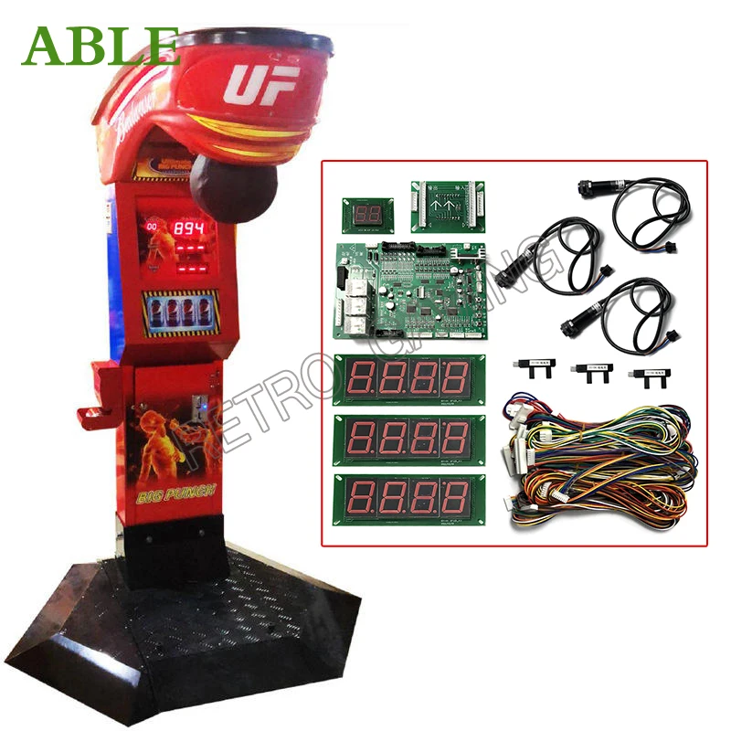 Fighting Boxing Arcade Game Punching Bag Machine Diy Kit Motherboard With Cable