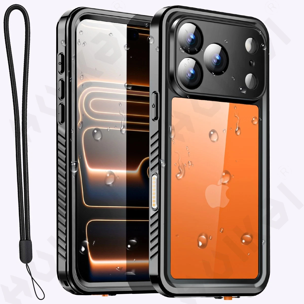 

IP68 Waterproof Case For iPhone 17 16e 16 15 14 13 12 11 Pro Max XR Plus Metal Aluminum Swimming Phone Luxury Underwater Cover
