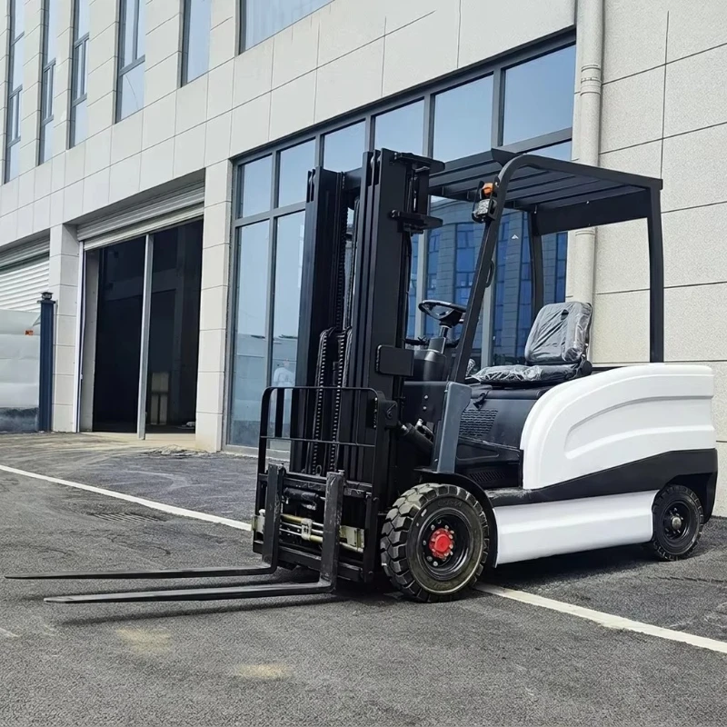 1.5/3 Ton 4 Wheel Lithium Full Electric Forklift Robust Heavy Duty Factory Workshop Heavy Cargo Lifting Equipment