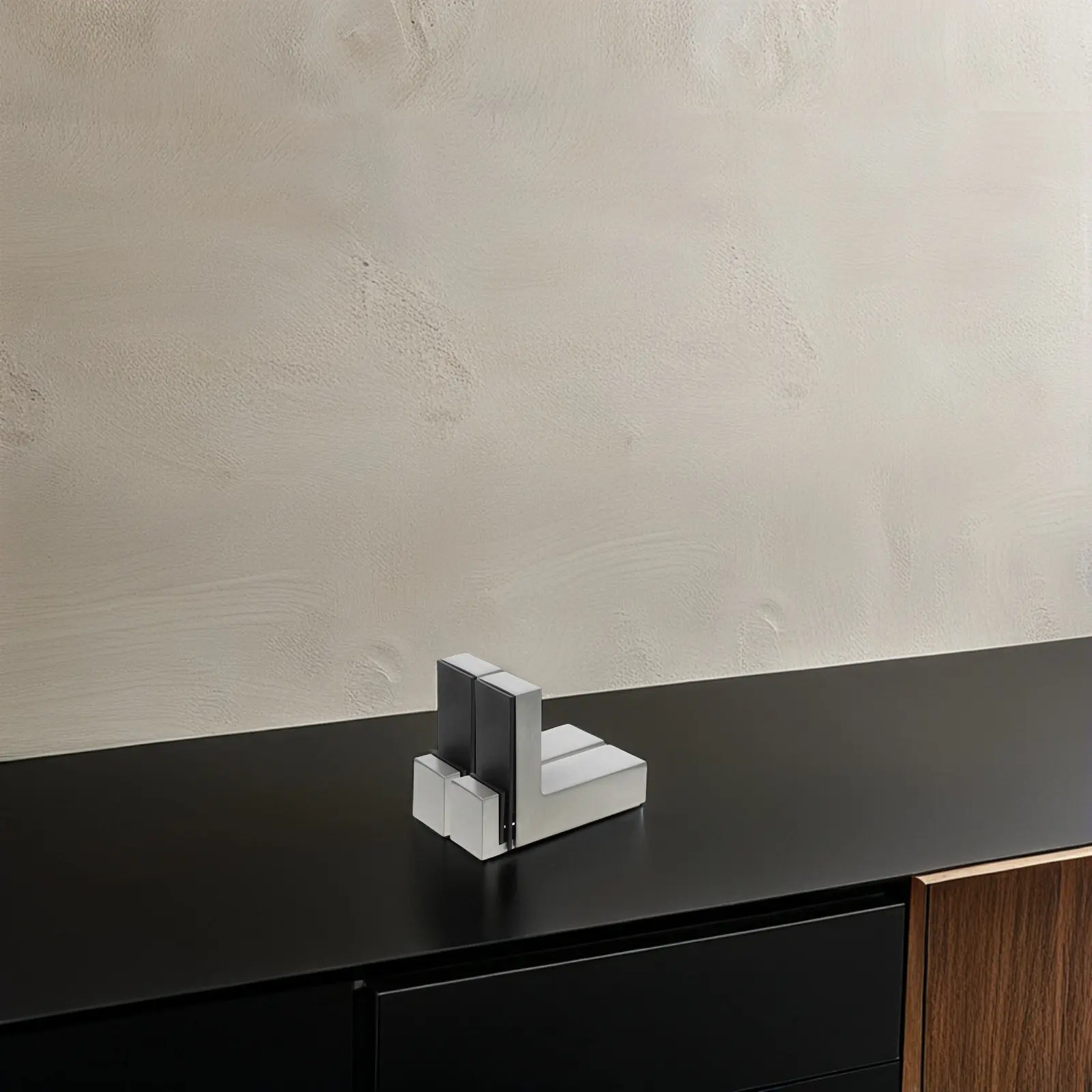 2Pcs Glass Adjustable Zinc Alloy Heavy Duty Shelf Bracket For Bathroom Glass Shelf Retail 3-36Mm Thickness Wall