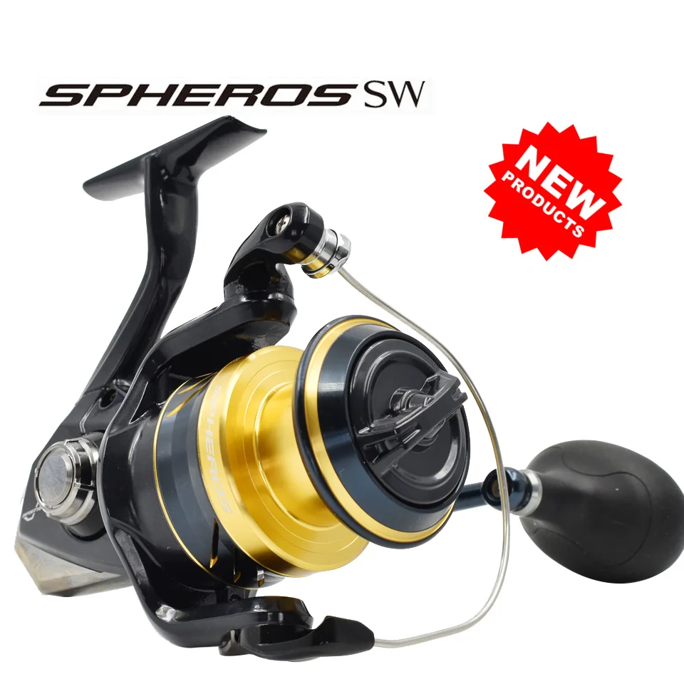 2022 SHIMANO SPHEROS SW Spinning Fishing Reel 4+1BB Reel Throwing Fishing 10-18KG Power Heavy Duty Saltwater Fishing Reels