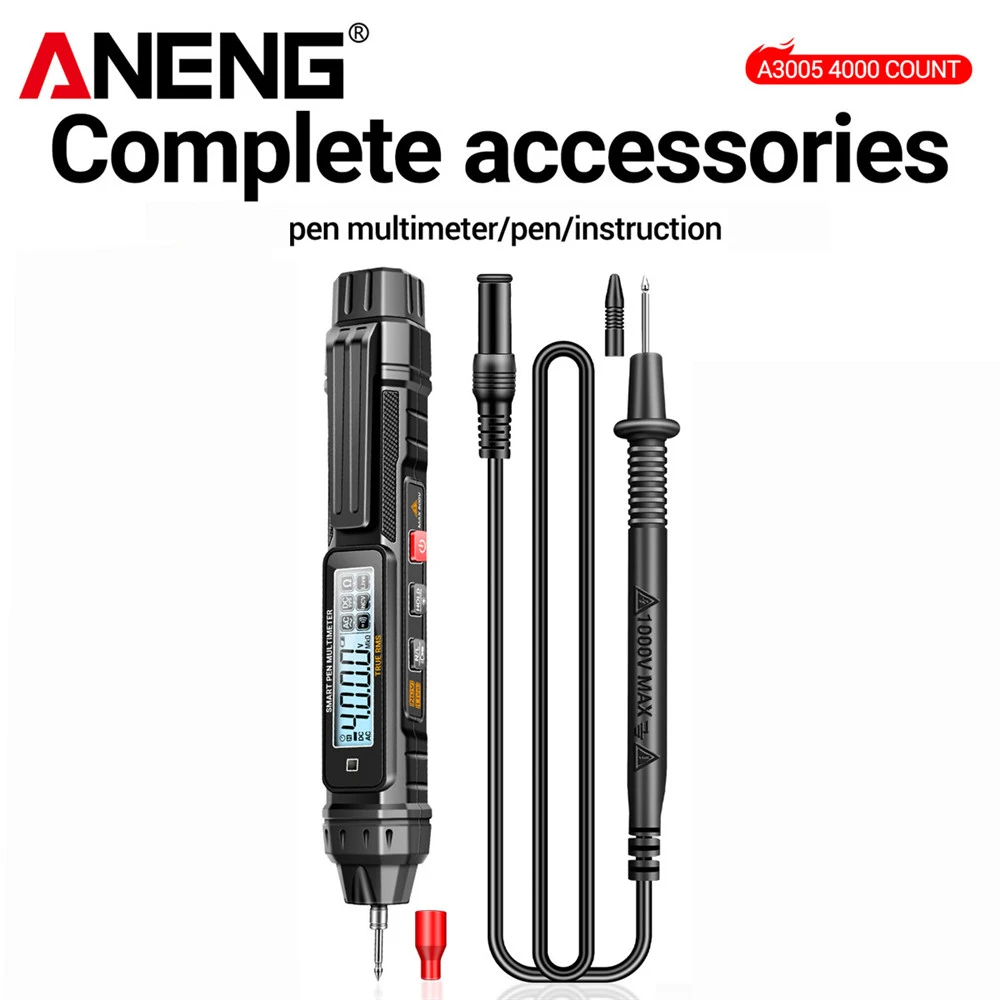 ANENG A3005 Pentype Multimeter Digitale Professionele Mini AC/DC Spanning 4000 Telt Meter Weerstand NCV Ohm Diode Tester gereedschap