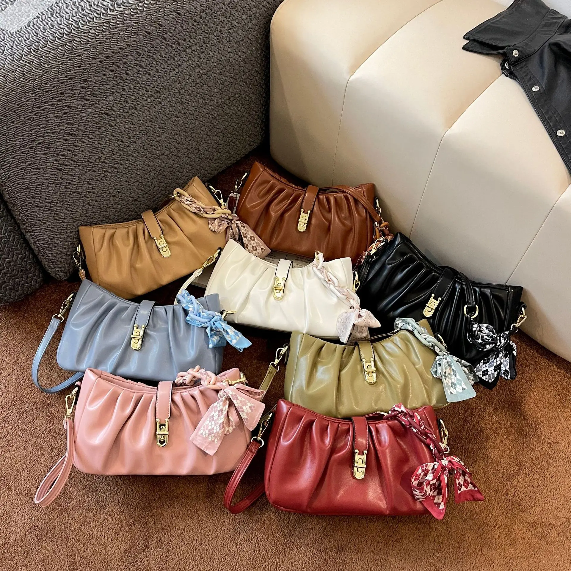 100% Genuine Leather Women Handbags Cowhide Women Shoulder bag Fashion Luxury Ladies Messenger Bags High Quality Female Tote bag