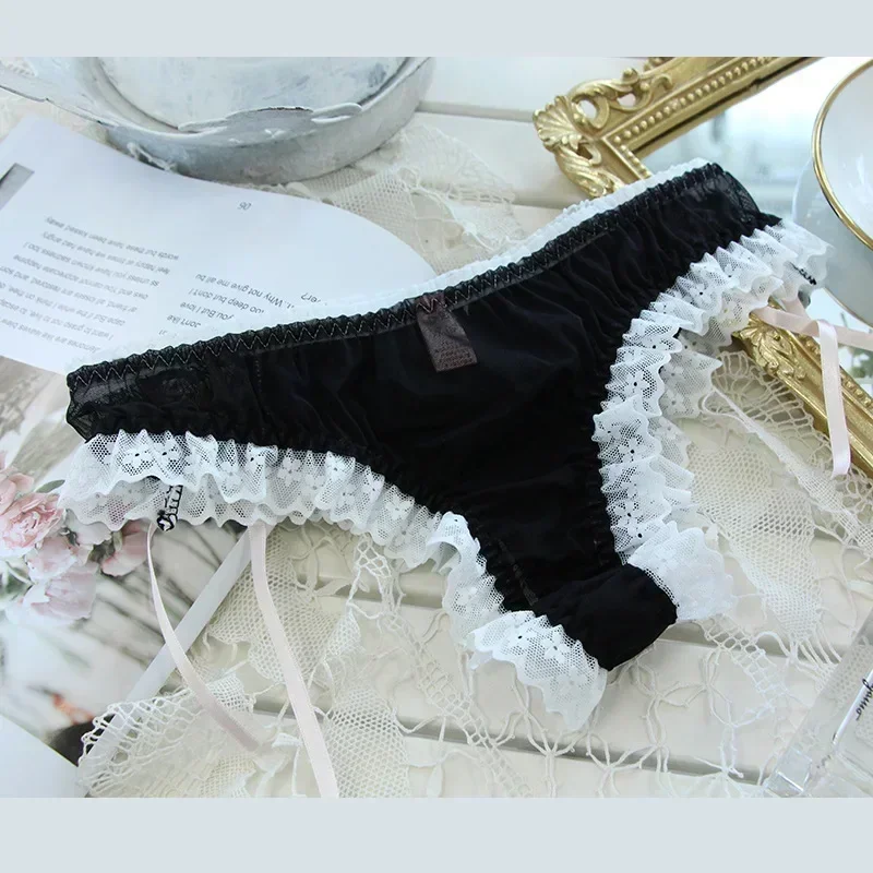 2024 NEW Japanese Girls Kawaii Lace Panties Modal Comfortable Cotton Shorts Women\'s Underwear Ladies Sexy Lingerie Lolita