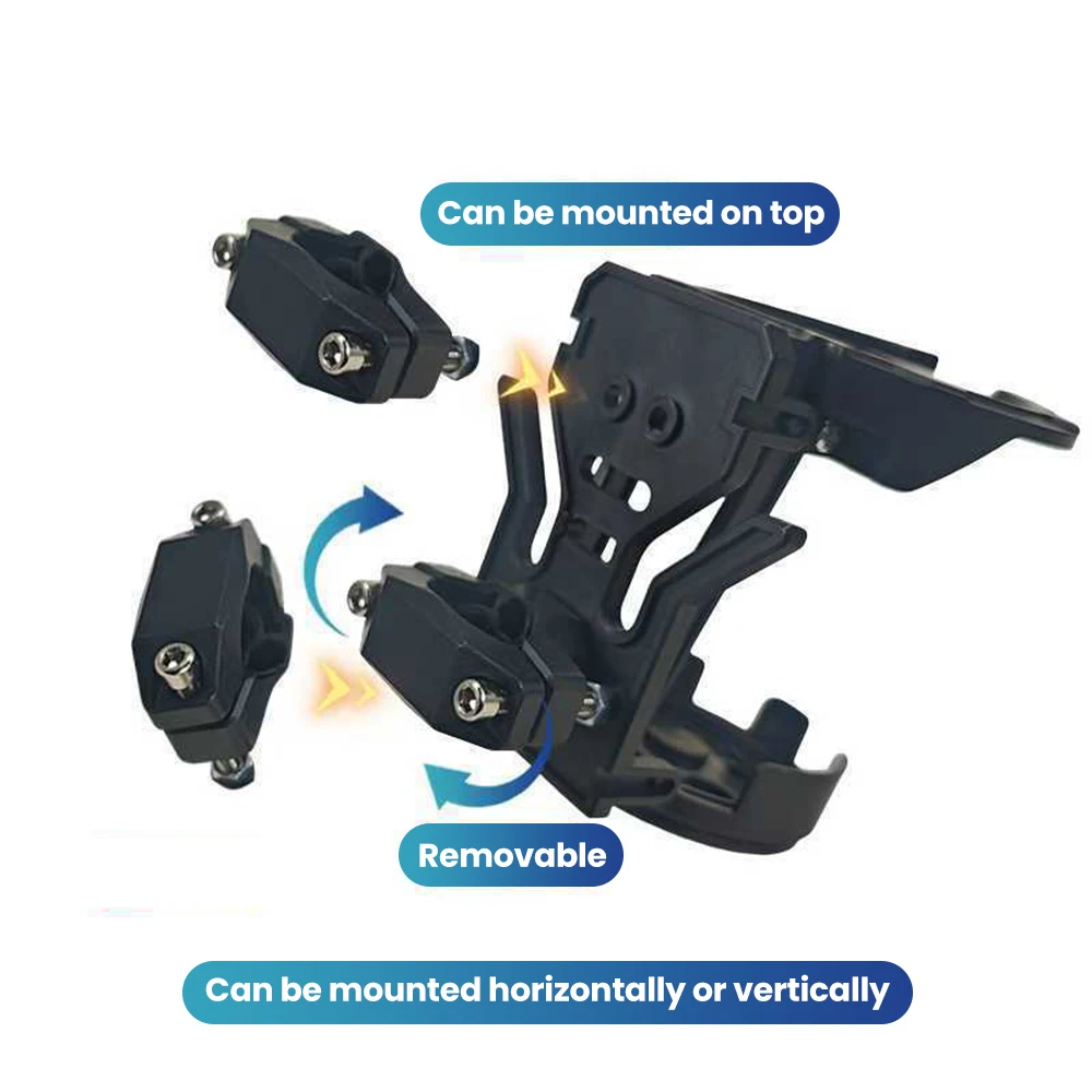 NEUER, zusammenklappbarer Getränkehalter für Motorräder, geeignet für Elektrofahrräder und Sportradfahren, 360° drehbar. ° Verstellbarer Getränkehalter für den Lenker, Zubehör – Detail 6