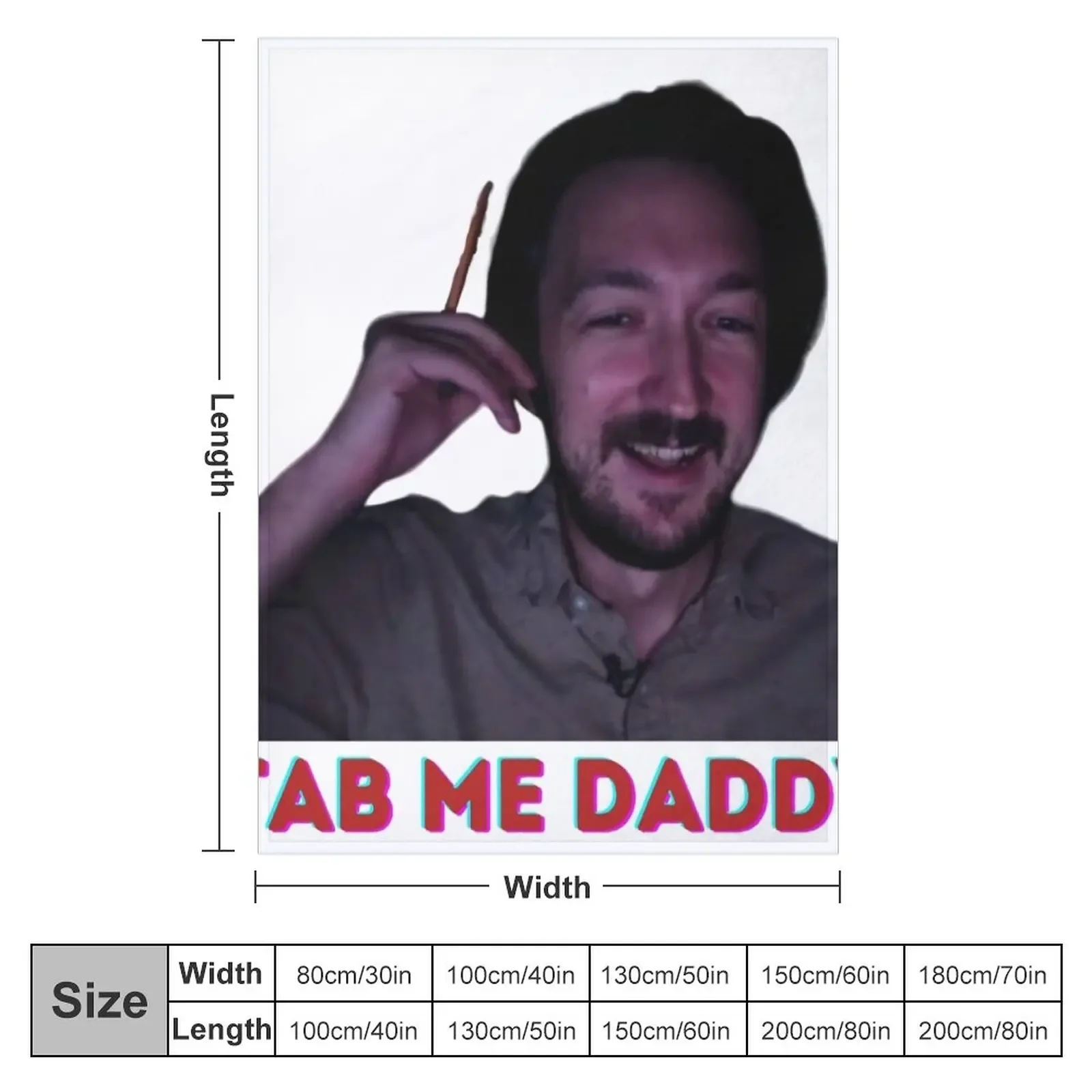 Stab Me Daddy - Shane Madej quotes Throw Blanket funny gift Bed covers Plaid on the sofa Heavy Blankets