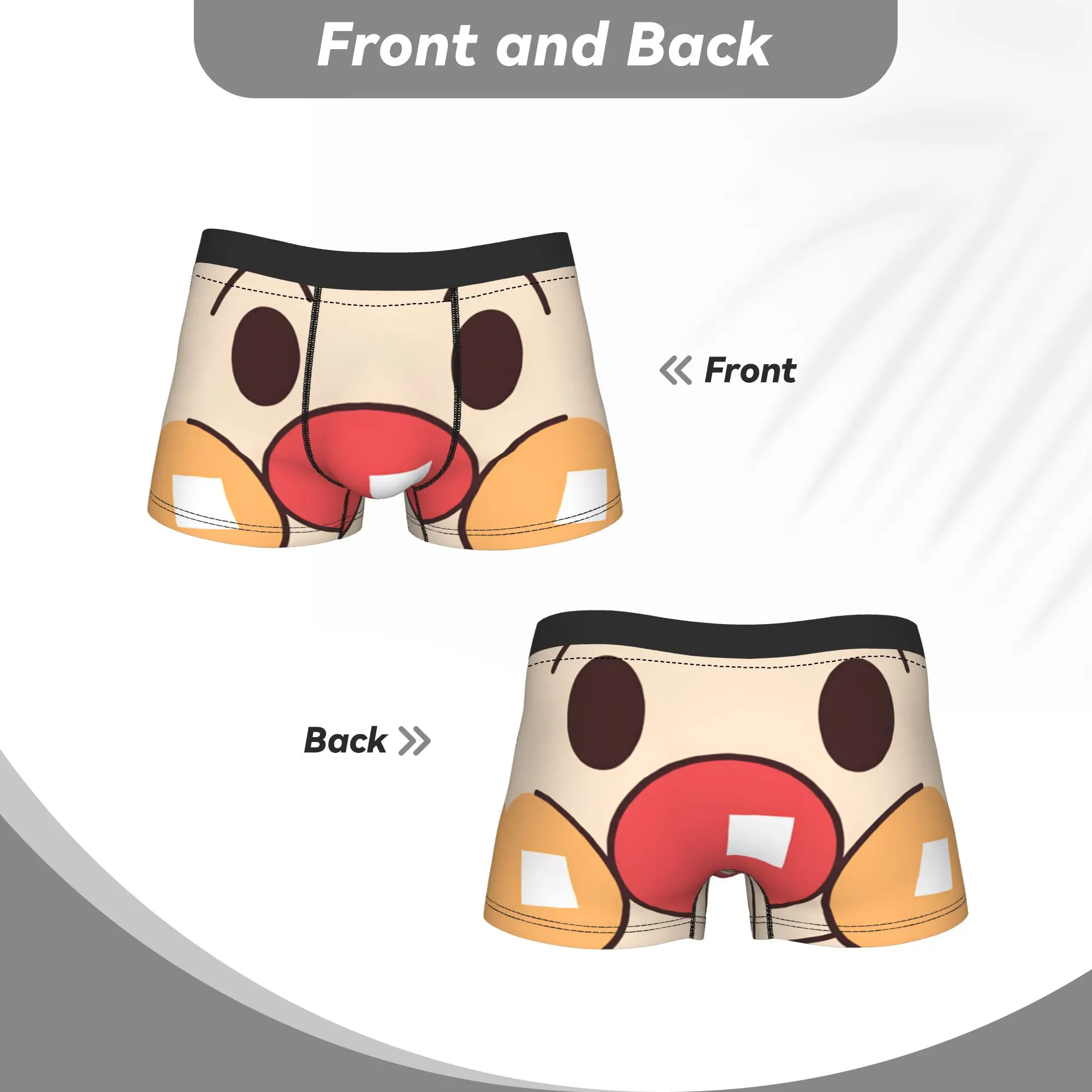 Anpanmans  Underwear  Men Shorts Briefs Elastic Boxer Shorts Quality Pattern Plus Size Panties