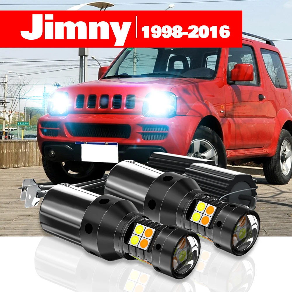 

For Suzuki Jimny 1998-2016 2pcs LED Dual Mode Turn Signal+Daytime Running Light DRL 2009 2010 2011 2012 2013 2014 Accessories