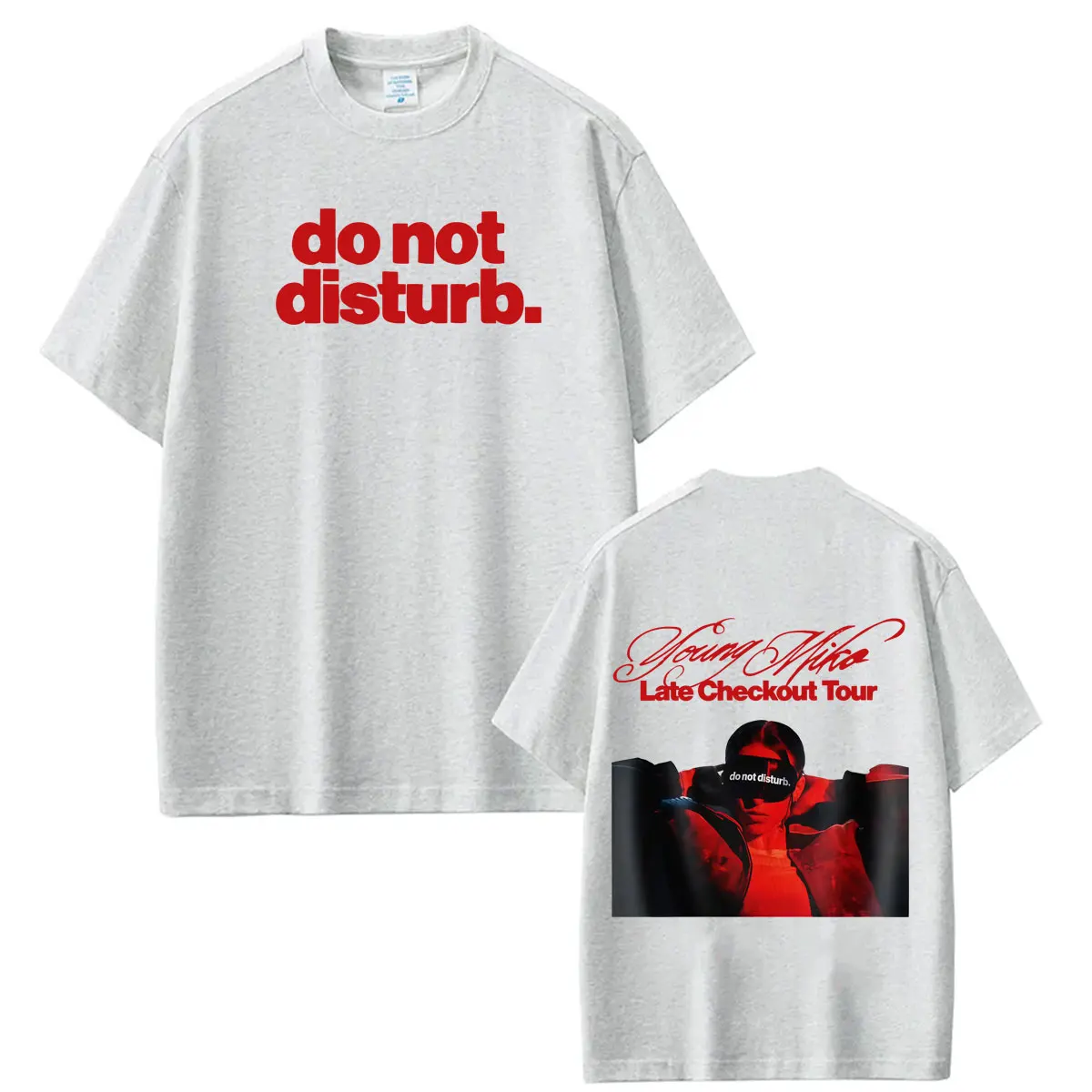 Young Miko Late Checkout Tour 2026 Bedrucktes T-Shirt für Herren und Damen Hip-Hop T-Shirts Kurzärmelige Lässige Baumwoll-Streetwear T-Shirts – Detail 4