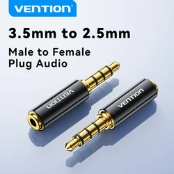 Vvention Jack 3.5mm do 2.5mm wtyk męski na żeński Adapter Audio dla głośników laptopa wtyczka słuchawkowa przewód Aux Connecter 2.5 do 3.5