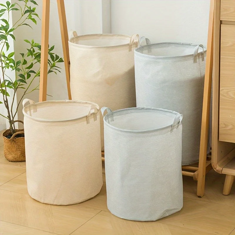 1pc The Shelf Basket Is Equipped Is A Multi-Functional Storage Basket Suitable for Clothes, Toys and Other Items. Laundry Basket