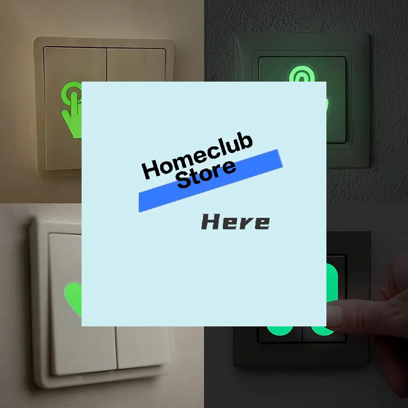 3-20Pcs Indicator Button Luminous Stickers For Switch Stairs Motorcycle Glow In The Dark Wall Decals Home Decor【Homeclub】